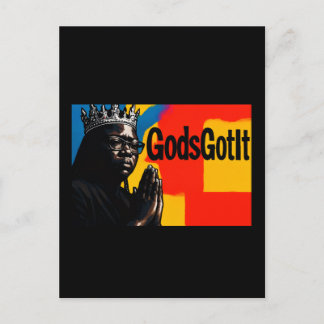 Tarjeta postal de Dios lo tiene