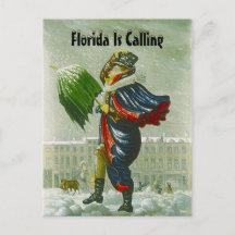 TARJETA POSTAL DE DIRECCIÓN DE INVIERNO DEL ANUNCI