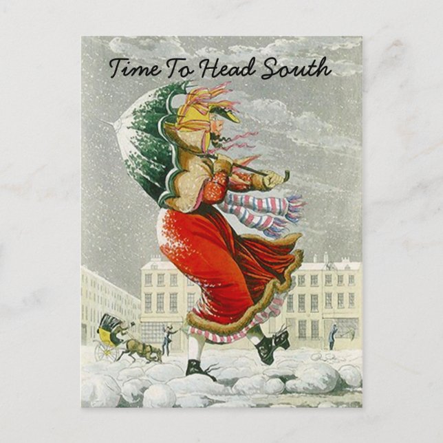 TARJETA POSTAL DE DIRECCIÓN INVIERNA DE INVITACIÓN (Anverso)