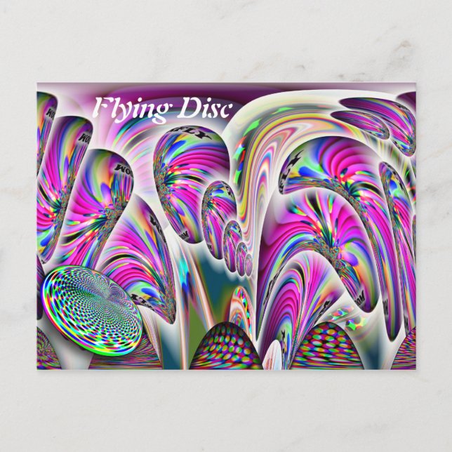 Tarjeta postal de disco volador (Anverso)