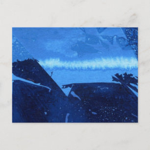 "Tarjeta postal de diseño abstracta de "Frozen Rid