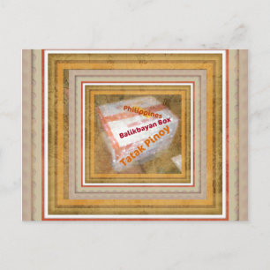 Tarjeta postal de diseño de caja filipina de Balik