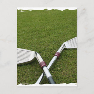 Tarjeta postal de diseño de club de golf