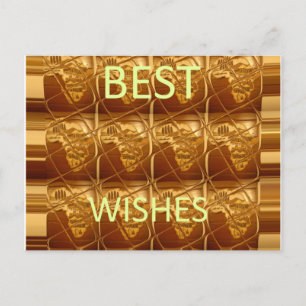 Tarjeta postal de diseño de patrón de Mejores Dese