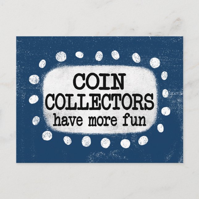 Tarjeta postal de divertida para coleccionistas de (Anverso)