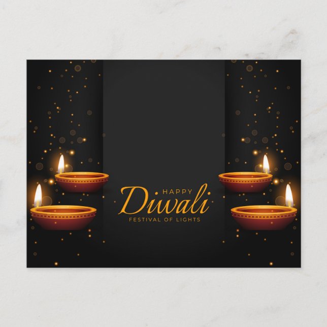 Tarjeta postal de Diwali (Anverso)