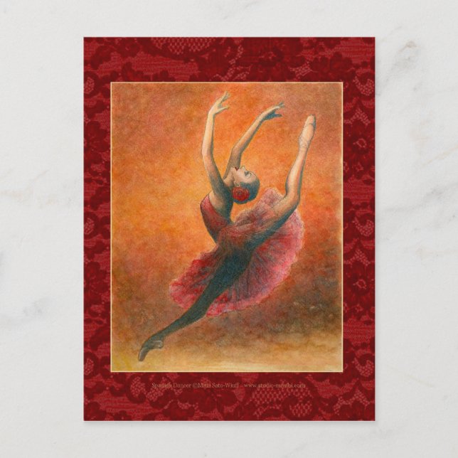 Tarjeta postal de Don Quijote (Kitri) (Anverso)