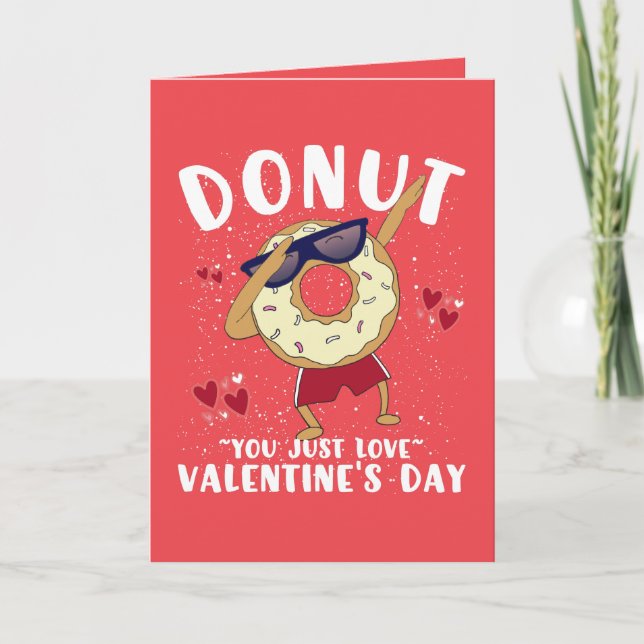 Tarjeta postal de Donut Día de San Valentín (Anverso)
