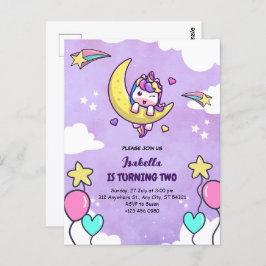 Tarjeta postal de dos cumpleaños para dos Chicas d