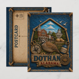 Tarjeta Postal de Dothan Alabama Viajes Antiguos