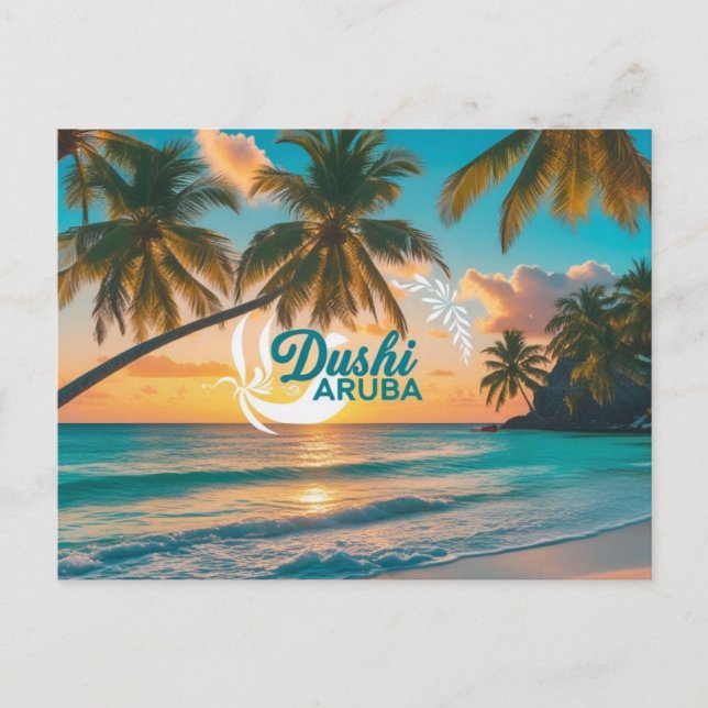 Tarjeta postal de Dushi Aruba (Anverso)