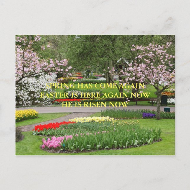 TARJETA POSTAL DE EASTER HAIKU (Anverso)