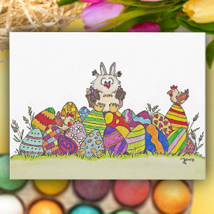 Tarjeta postal de EASTER OWL por Nicole Janes