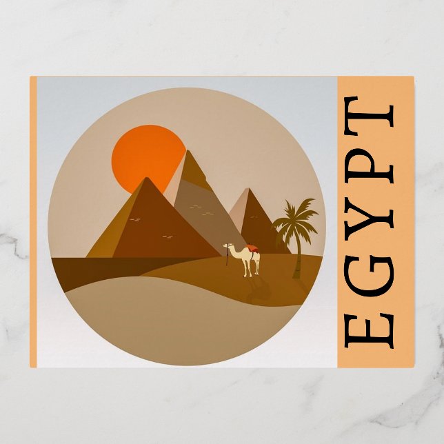 tarjeta postal de Egipto (Anverso)
