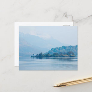 Tarjeta postal de Eilean Munde en Loch Leven, Esco