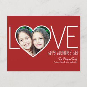 Tarjeta postal de El día de San Valentín de amor d
