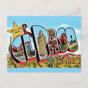 Tarjeta postal de El Paso TX