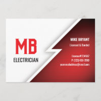 Tarjeta postal de electricista / compañía eléctric