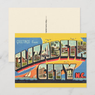 Tarjeta postal de Elizabeth City NC