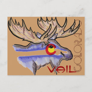 Tarjeta postal de elk de Vail Colorado