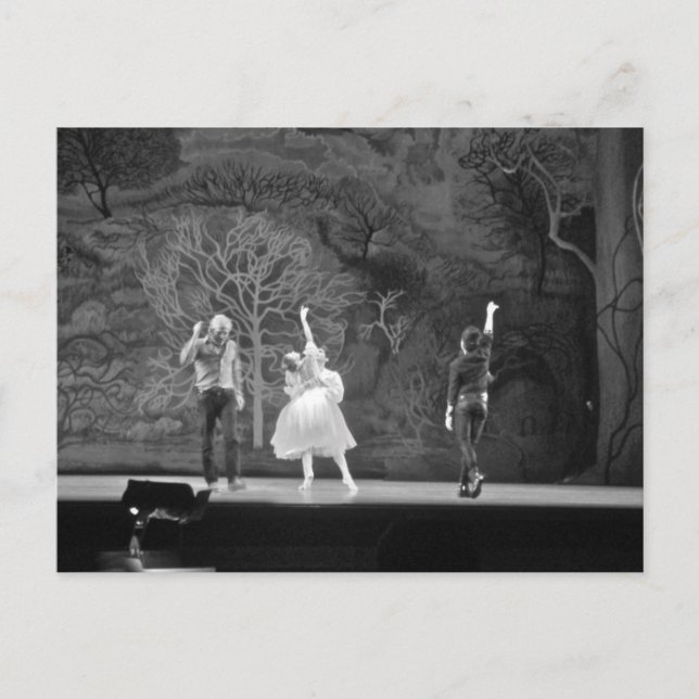 Tarjeta postal de ensayo de ballet (Anverso)