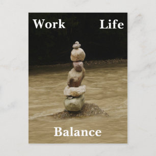 Tarjeta Postal de Equilibrio entre Trabajo y Vida