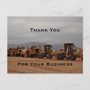 Tarjeta postal de equipo pesado