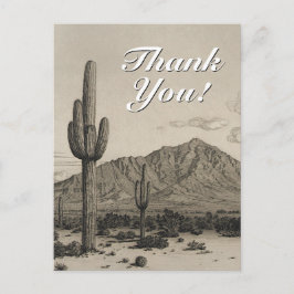 Tarjeta postal de escena del desierto de estilo vi