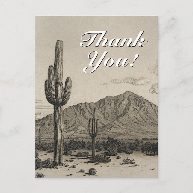 Tarjeta postal de escena del desierto de estilo vi (Anverso)