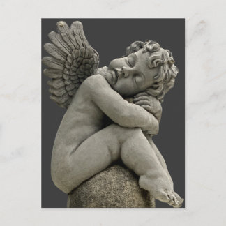 Tarjeta postal de escultura Cherub Angel.