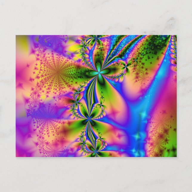 Tarjeta postal de espuma arco iris (Anverso)