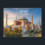 Tarjeta postal de Estambul con texto personalizado<br><div class="desc">Cambie o elimine los campos de texto si lo desea. Con la herramienta de edición, puede cambiar cada fuente y su tamaño, color y ubicación si lo desea. Ver mi tienda para más artículos turcos.</div>