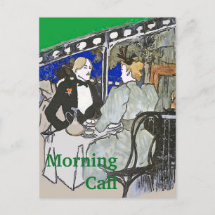 Tarjeta postal de estilo vintage de Cafe Du Monde