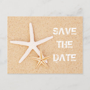 Tarjeta postal de estrella de mar para guardar la 