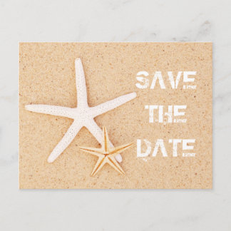 Tarjeta postal de estrella de mar para guardar la 