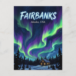 Tarjeta postal de Fairbanks Alaska