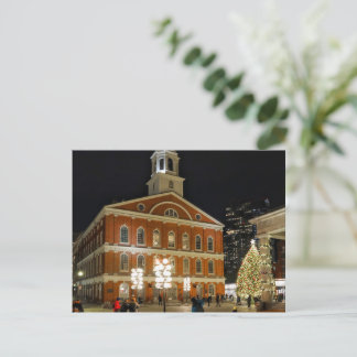 Tarjeta postal de Faneuil Hall Boston Massachusett