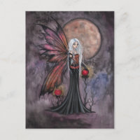 Tarjeta Postal de Fantasía de Hada Austera