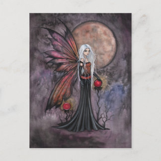 Tarjeta Postal de Fantasía de Hada Austera