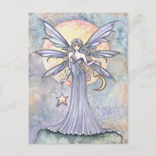 Tarjeta Postal de Fantasía de Hadas Celestianna (Anverso)