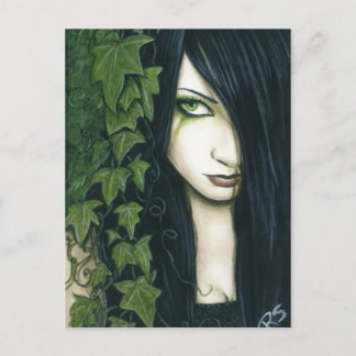 Tarjeta postal de fantasía gótica de hiedra