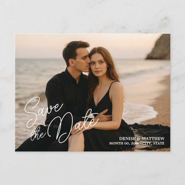 Tarjeta Postal de Fecha de Guarda Personalizada co (Anverso)