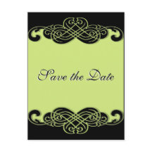 Tarjeta postal de fecha de guardado de pergamino n