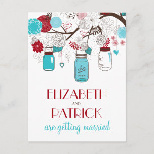 Tarjeta postal de fecha de salvación de frascos de