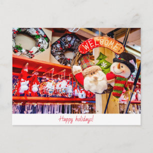 Tarjeta postal de felices fiestas