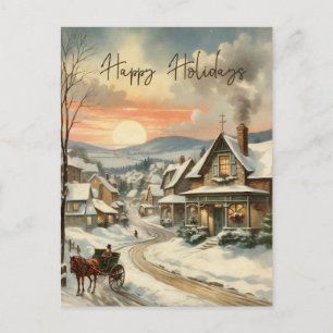 Tarjeta postal de Felices Fiestas de Pueblo Antigu