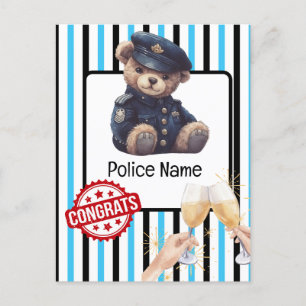 Tarjeta Postal de Felicitación a la Policía