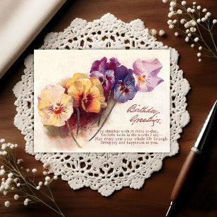 Tarjeta postal de felicitación de cumpleaños de pr