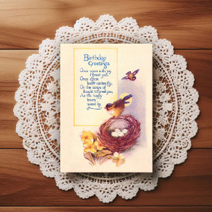 Tarjeta postal de felicitación de cumpleaños de pr