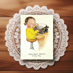 Tarjeta postal de felicitación de cumpleaños de pr
